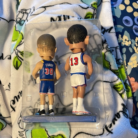 GOLDEN STATE WARRIORS STEPHEN CURRY & WILT CHAMBERLAIN DUO BOBBLEHEAD LIMITED ED - Picture 7 of 7